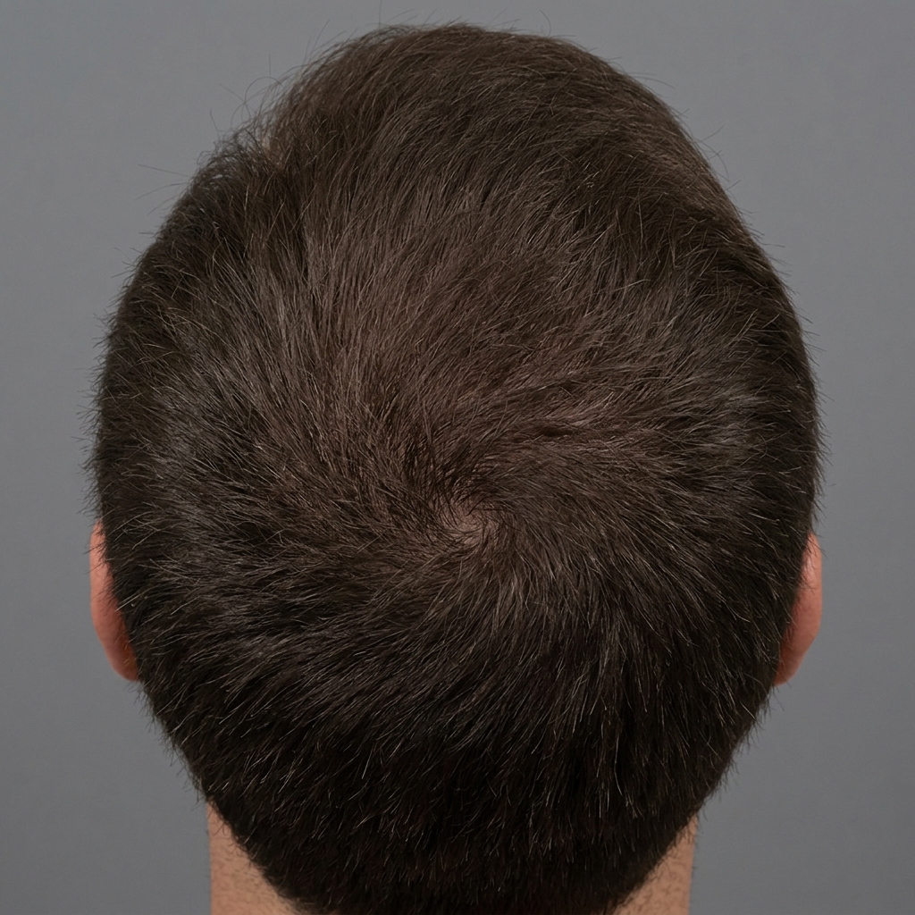 After - Tóc mọc dày, phủ kín đỉnh đầu